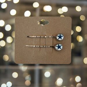 NEW Blue Star Design Bobby-pin Set